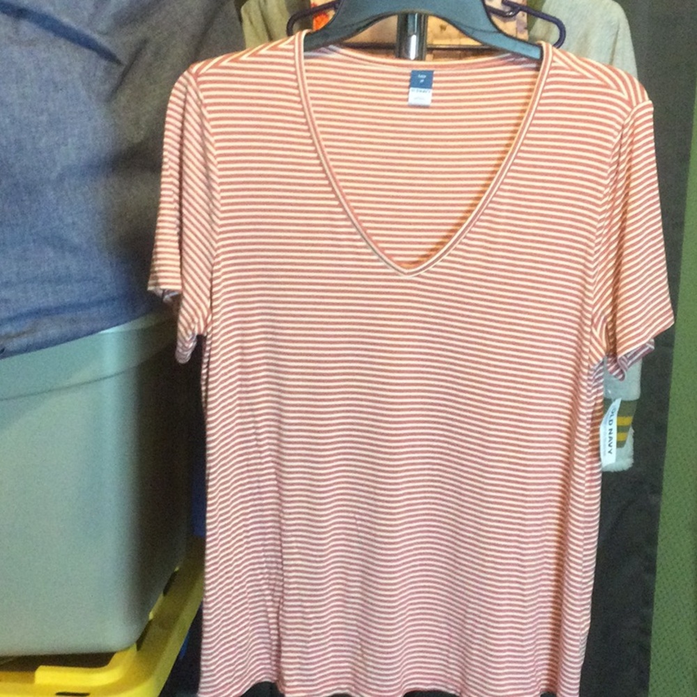 Old navy Striped V-Neck Women’s Top, medium